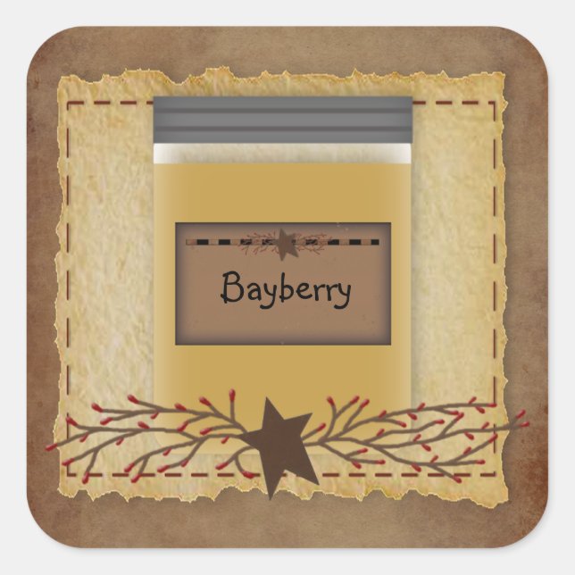 Jar Candle Custom Scent Sticker (Front)