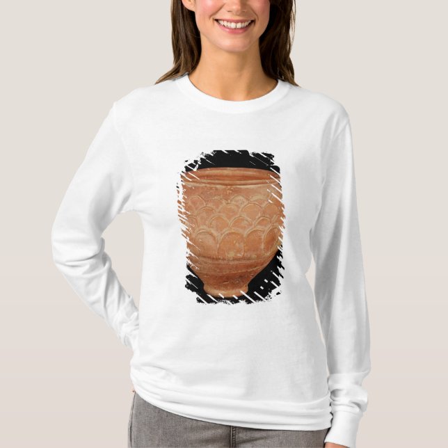 Jar decorated with overlapping applied scales T-Shirt (Front)