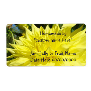 Jar Labels HOMEMADE Gifts Jams Jelly Fruits Floral