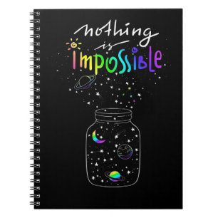 Jar of Dreams: Rainbow Cosmic Notebook