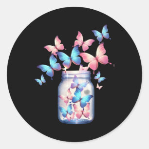 Jar Of Magic And Butterflies Sticker