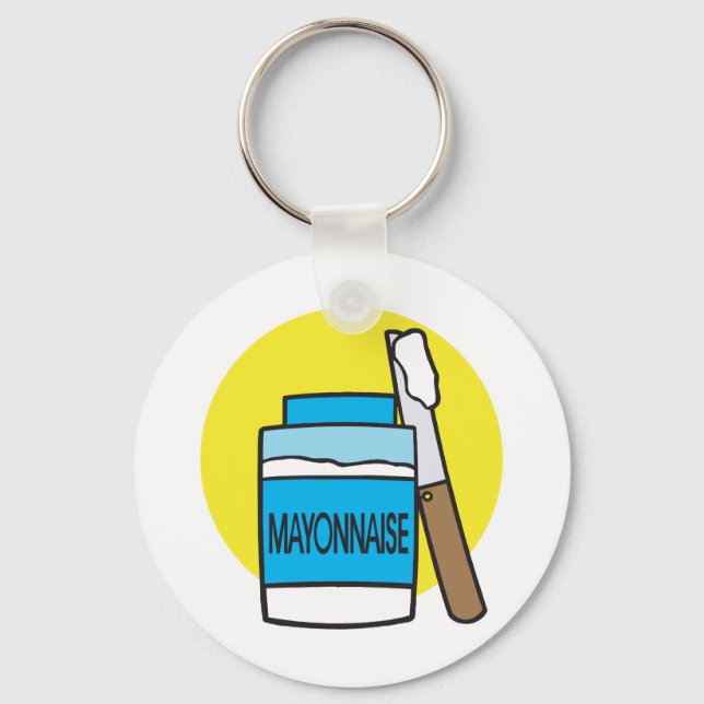 jar of mayonnaise key ring (Front)