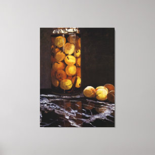 Jar of Peaches Canvas Print