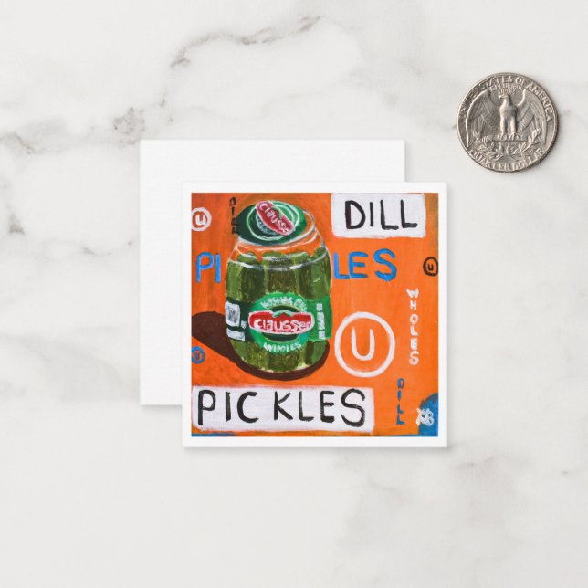 Jar of Pickles Card (Front/Back In Situ)