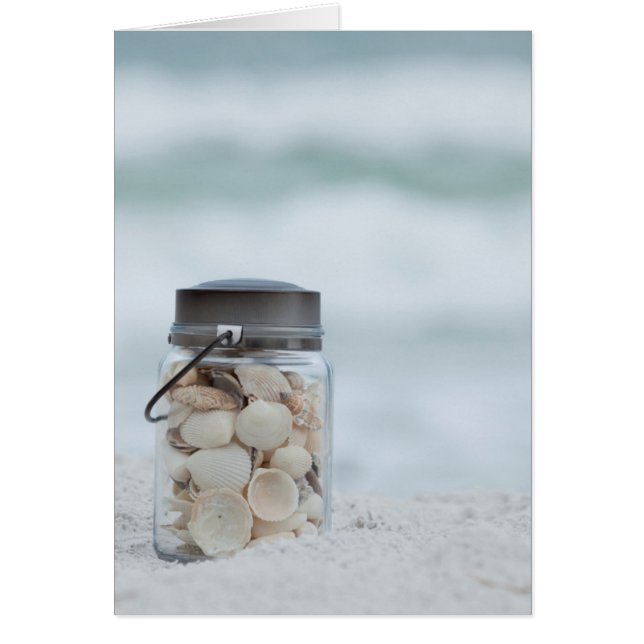 Jar Of Seashells On The Beach | Florida (Front)