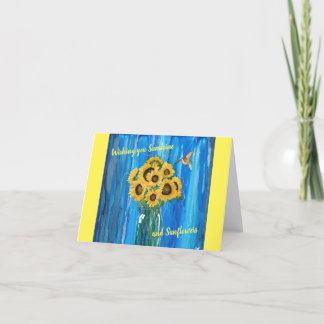 Jar of Sunshine, notecard, thinking of you Card