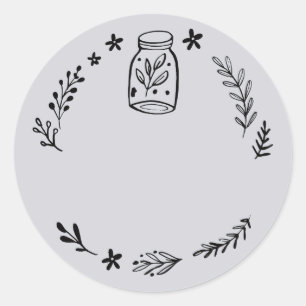 Jar / Spice Blank Sticker Label
