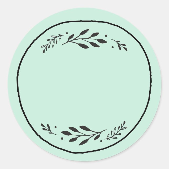 Jar / Spice Blank Sticker Label III (Front)