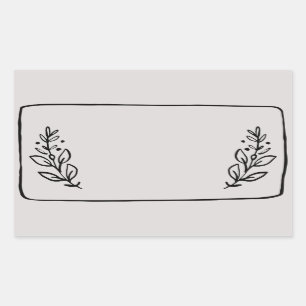 Jar / Spice Blank Sticker Label VII