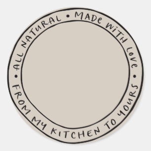 Jar / Spice Natural Organic Sticker Label