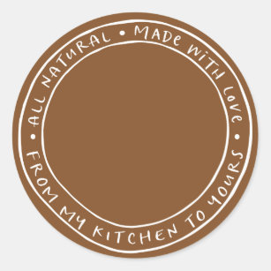 Jar / Spice Natural Organic Sticker Label