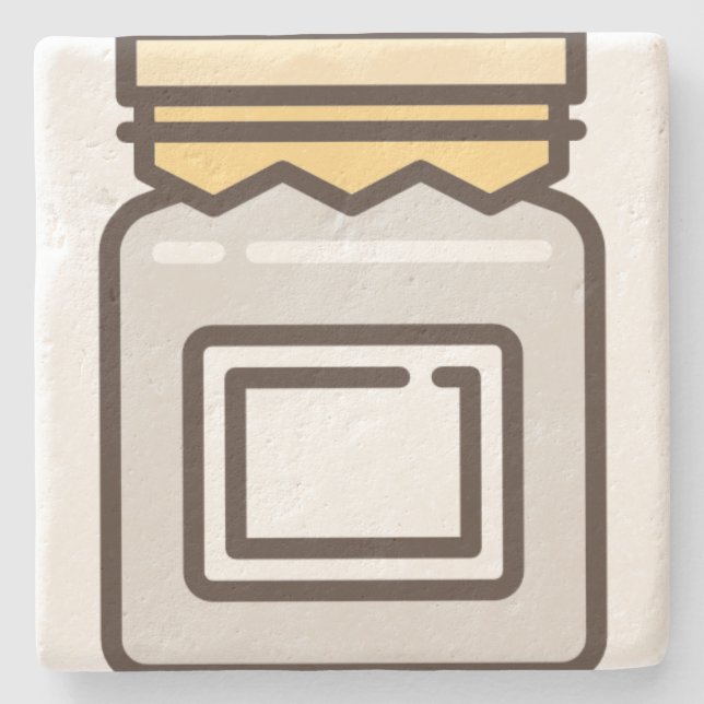 jar stone coaster (Front)