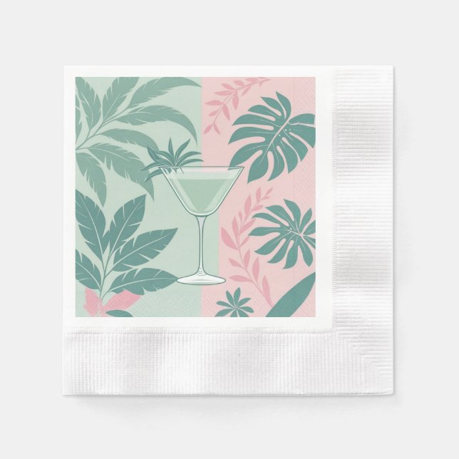 Jardín de Cóctel Napkin (Front)