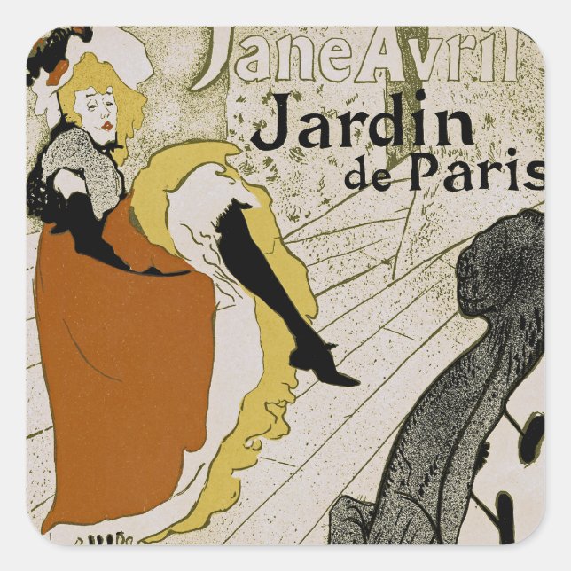 Jardin de Paris Square Sticker (Front)