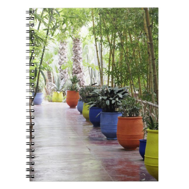 Jardin Majorelle, Majorelle Garden, now a public Spiral Notebook (Front)