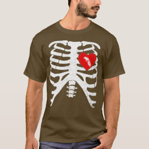 JARDINE PARROT with Skeleton Rib Cage Xray Bones T-Shirt