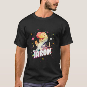 JARON - Cute Boy Name with cute Dinosaur T-Shirt