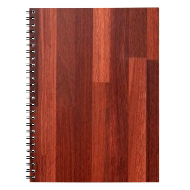 Jarrah Dark Reddish Wood Floor Notebook (Front)