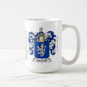 Jarrell, the Origin, the Meaning and the Crest Coffee Mug