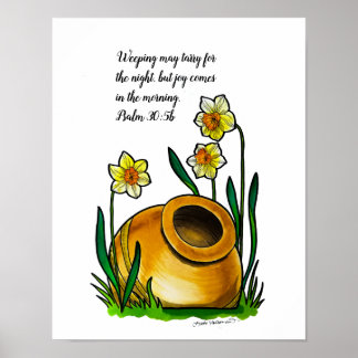 Jars of Clay - Daffodils - Watercolor art Poster