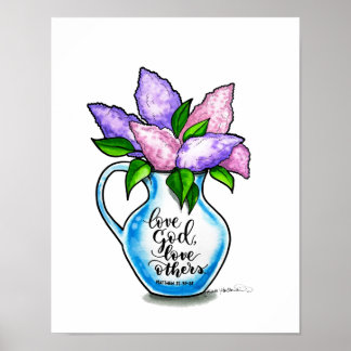 Jars of Clay - Love God, Love others - Watercolor Poster