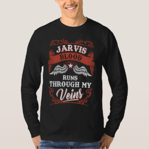 Jarvis blood runs through my veins family christma T-Shirt