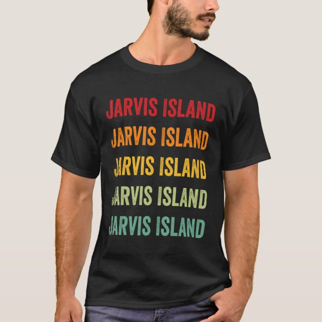 Jarvis Island County  US Outlying Islands  Rainbow T-Shirt (Front)