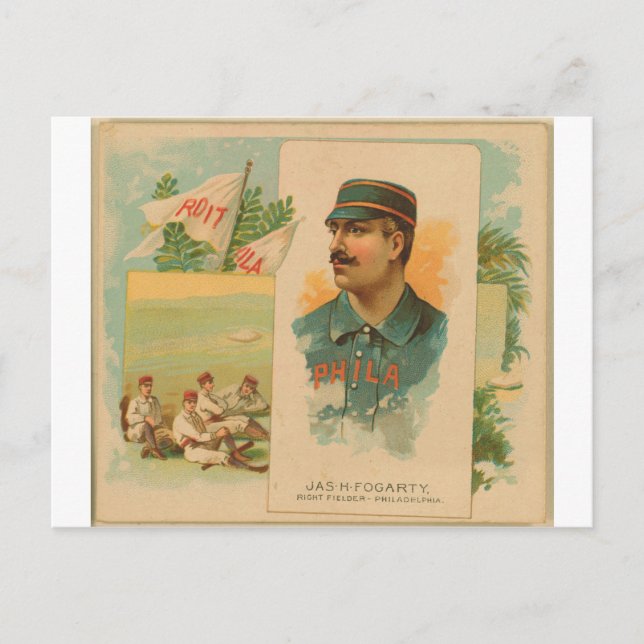 Jas. H. Fogarty, Philadelphia Quakers Postcard (Front)