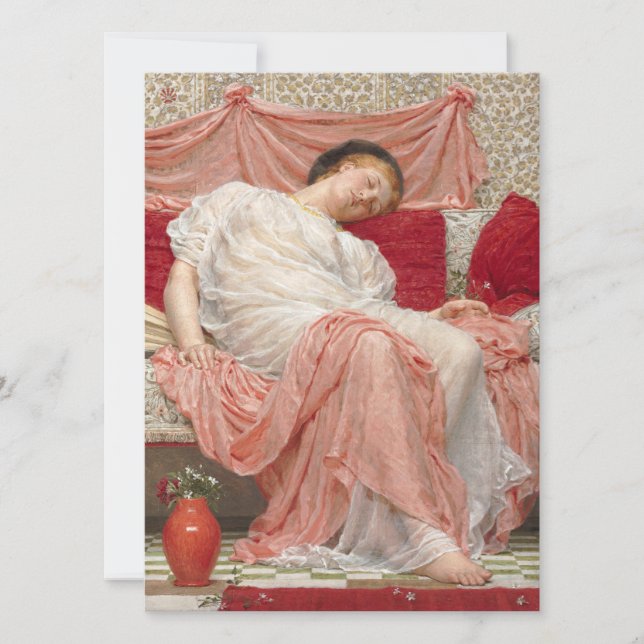 Jasmine (Beautiful Young Sleeping Woman) Card (Front)