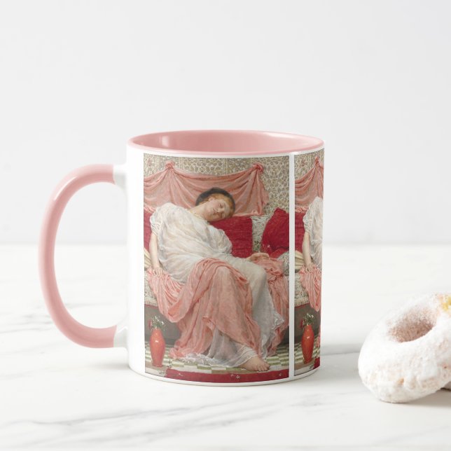 Jasmine by Albert Joseph Moore, Victorian Fine Art Mug (With Donut)