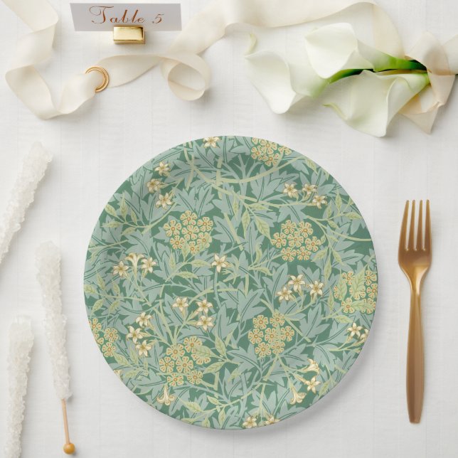 Jasmine by William Morris   Paper Plate (Wedding)