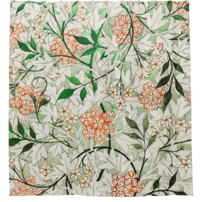 Jasmine By William Morris Shower Curtain (Front)