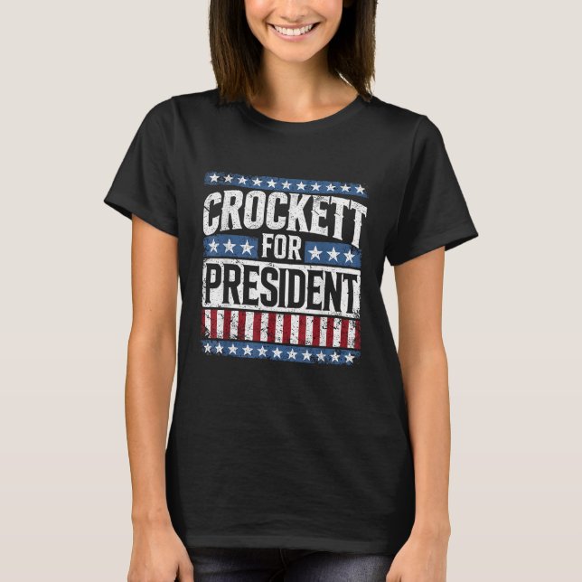 Jasmine Crockett For President 2028 Election USA  T-Shirt (Front)