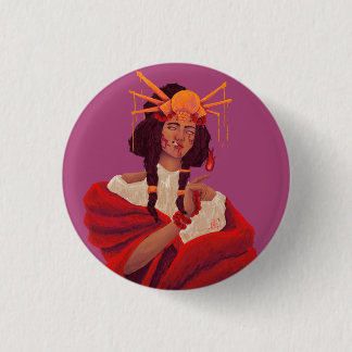 Jasmine essence 3 cm round badge