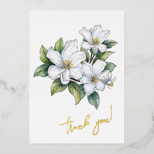 Jasmine Flower "Thank you!" Editable