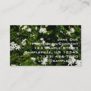 Jasmine Flowers Business Card