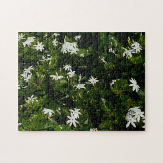 Jasmine Flowers Tropical Floral Botanical Jigsaw Puzzle