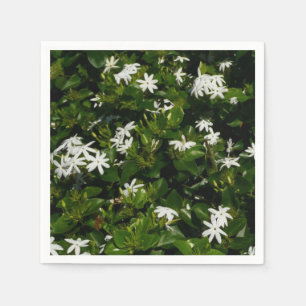 Jasmine Flowers Tropical Floral Botanical Napkin