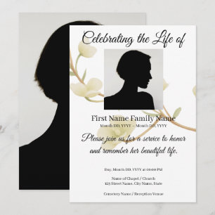 Jasmine memorial invitation