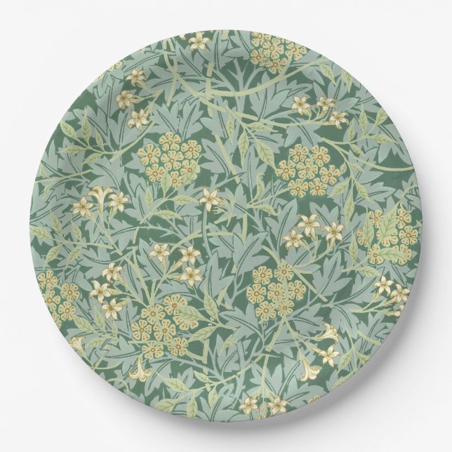 Jasmine, pattern by William Morris, Paper Plate (Front)