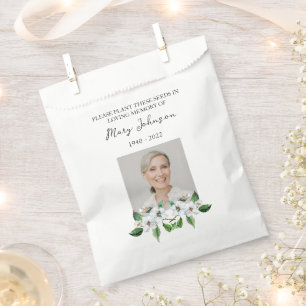 Jasmine Seed Packet Memorial Funeral Favor Bag