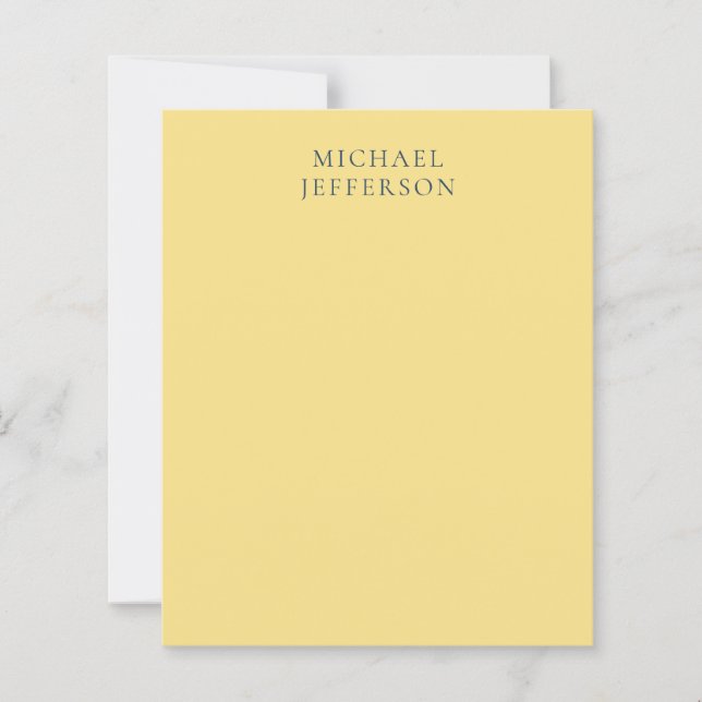 Jasmine & Slate Grey Minimalist Plain Modern Name (Front)