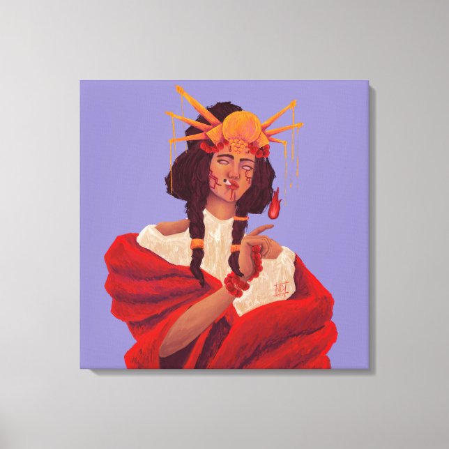 Jasmine Smoker Canvas Print (Front)
