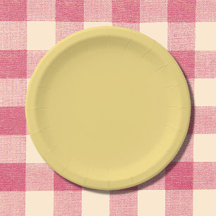 Jasmine Solid Colour Paper Plate