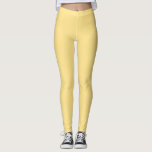 Jasmine Solid Plain Colour Leggings<br><div class="desc">Abstract simple Jasmine Colour
#FFE48C</div>