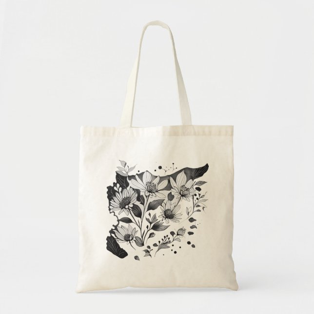 Jasmine Syria Map خريطة سوريا ياسمين  Tote Bag (Front)