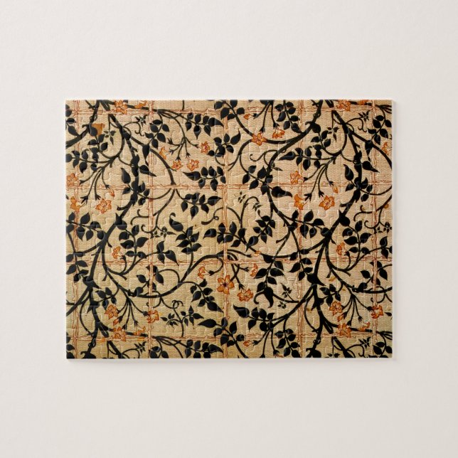 Jasmine trail curtain design, 1868-70 (printed cot jigsaw puzzle (Horizontal)