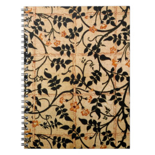 Jasmine trail curtain design, 1868-70 (printed cot spiral notebook