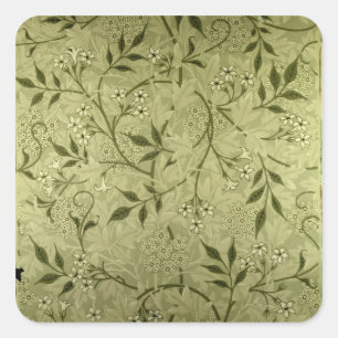 'Jasmine' wallpaper design, 1872 Square Sticker
