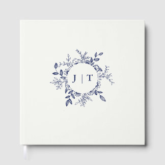 Jasminum Sambac Elegant Floral wedding Guest Book